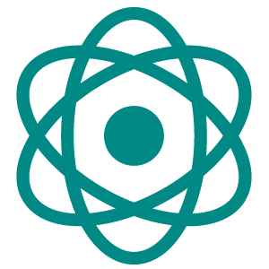 Scientific atom icon