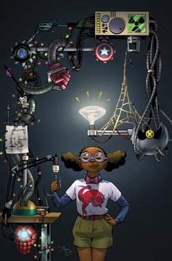 Moon Girl and examples of her inventions
